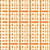 Urban Gingham Interwoven Checkered Mosaic(Orange)