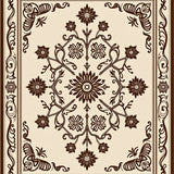 Traditional Garden Blossom Noble Aristocratic Flourish (Beige)