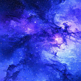 Radiant Cosmic Wave Illustration(Blue)