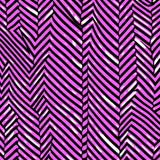 Abstract Chevron Interlocking Stripe Modern Art(Pink)