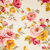 Beige Spring Bloom Entryway Area Vibrant Flower Design(Ivory)