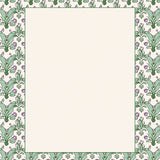 Botanical Lacework Filigree with Interlocking Leaf Motifs(Green)