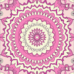 Boho Symmetrical Ornate Decorative Interlocking Stylish (Pink) - ODIKA