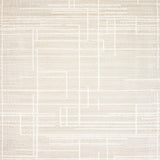 Artisan Crafted Fringe with Subtle Geometric Style(Beige)