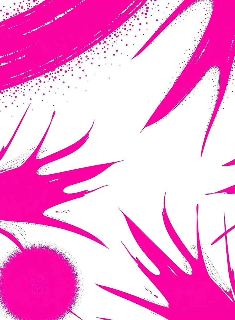 Modern Brushstroke Paint Splash Artistic (Pink) - ODIKA