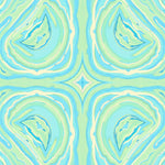 Serene Wave Featuring Fluid Interlocking Swirls and Curves (Blue) - ODIKA