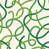 Abstract Interlocking Ribbon Swirl with Flowing Forms(Green)