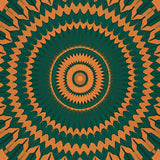 Starburst Kaleidoscope with Radiating Spokes (Orange) - ODIKA