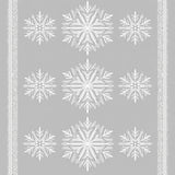 Festive Snowflake Winter Wonderland Holiday Celebration Floor(Gray)