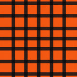 Classic Buffalo Plaid Revival with Crisp Contrasting Stripes(Orange)
