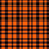Festive Autumn Interlocking Tartan Design with Crisp Stripes(Orange)