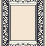 Artisan Crest Interlocking Chevron and Baroque Fretwork (Beige) - ODIKA