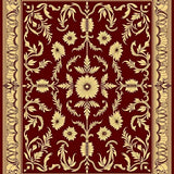 Victorian Acorn Motif with Stylized Oak Leaf Scrollwork Design(Brown)