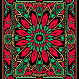 Starburst Bloom Interlocking Kaleidoscope Ornament Design(Black)