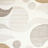 Elegant Swirl Collection Premium Area With Easy Care Maintenance(Beige)