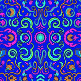 Celestial Ocean Fantasy with Interwoven Marine Creatures(Blue)