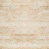 Area Distressed Medallion Floor Beige(Beige)