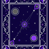 Whimsical Nightfall Astrology Chart Magical Fantasy Illustration(Purple)