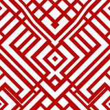 Jolly Nordic Buffalo Lattice Hearth Accent(Red)