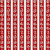 Sweet Cane Striped Floor Collection Winter Confectionery Design(Red)