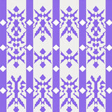 Nordic Interlocking Grid Motif with Minimalist Art Influence(Purple)