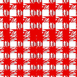 Gingham Plaid Doormat featuring Classic Checkerboard Motif(Red)