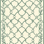 Interlocking Lattice Motif with Delicate Vine Accents (Beige) - ODIKA