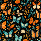 Fresh Modern Floral Imagery(Black)