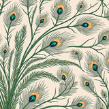 Exotic Plumage Ornamental Feathered Design(Ivory)