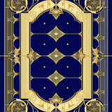 Vibrant Geometric Navy Motif(Blue)