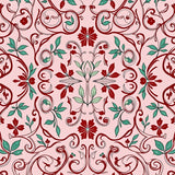 Vintage Holly Interlocking Floral(Pink)