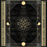 Modern Astral Snake Print Aesthetic(Black)