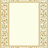 Classic Isabella Cream Beige Ornamental Border(Beige)