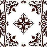 Elegant Floral Damask Inspired Artisan(Brown)