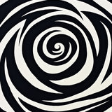Abstract Swirl Vortex Design with Dynamic Wave(Black)