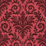 Vintage Botanical Damask Inspired Elegant Accent(Red)
