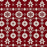 Buffalo Plaid Snowflake Duo Featuring Festive Nordic Motifs(Red)