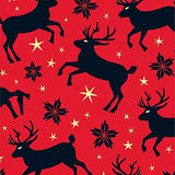 Winter Wonderland Reindeer with Motifs(Red)