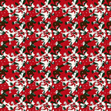 Playful Christmas Reindeer Forest Interlocking Design(Red)