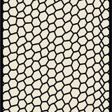 Hexagonal Honeycomb Mosaic with Modern Minimalist Aesthetic Appeal(Black)