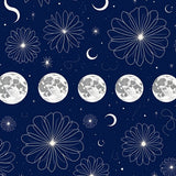 Mystical Moon Phases Celestial Floor(Blue)