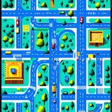 Interactive Colorful City Layout(Blue)