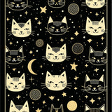 Artistic Black Cat Head Visual(Black)