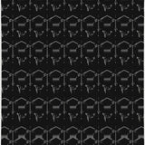 Hexagonal Honeycomb with Interlocking Modern(Black)