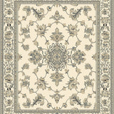 Regal Medallion with Symmetrical Palmette and Curvilinear Motif(Beige)
