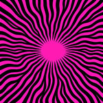 Whimsical Starburst Swirl Modern Artistic Design (Black) - ODIKA