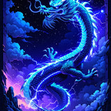 Magical Lightning Creature Artwork(Blue)