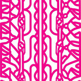 Sophisticated Micro Pile Sculptural Wave Arch Luxury Decorative Art (Pink) - ODIKA