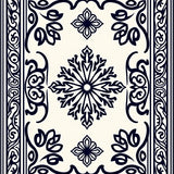 Elegant Symmetrical Arabesque Interwoven Floral Symphony(Black)