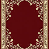 Arabesque Vinework Featuring Intricate Botanical Filigree(Red)